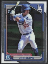2024 Bowman Jaron Elkins BCP-106 1st Chrome | Los Angeles Dodgers