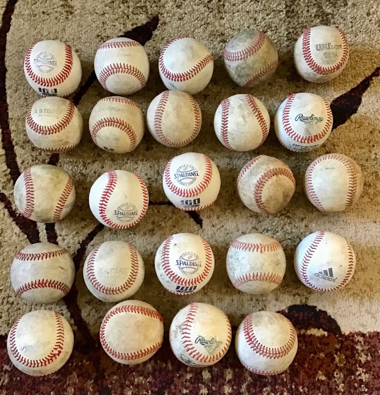 24 Game Used Leather Baseballs eBay