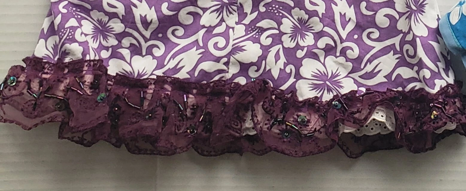 VETEMENTS Due abiti floreali hawaiani per bambola 18 pollici ragazza americana fatti a mano Kauai Hawaii