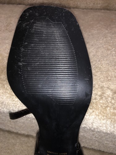 Valerie Steven High Heeled Sling back Sandals Sexy Brown Leather Size 9 NEW 🌺 - Picture 8 of 9