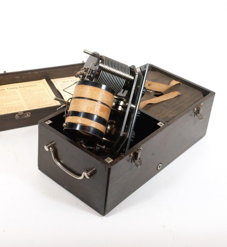 1923 Kennedy 311 tragbares Radio mit guter Messingspitze Regenbogenröhre * funktioniert - Bild 14 von 15
