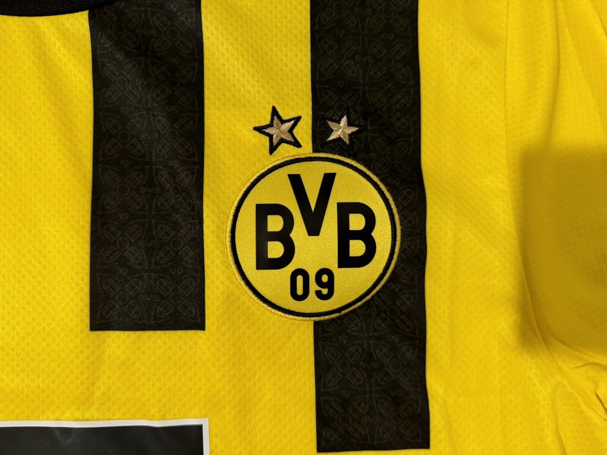 New S Puma Borussia Dortmund 22/23 Home Drycell Soccer Jersey Kit