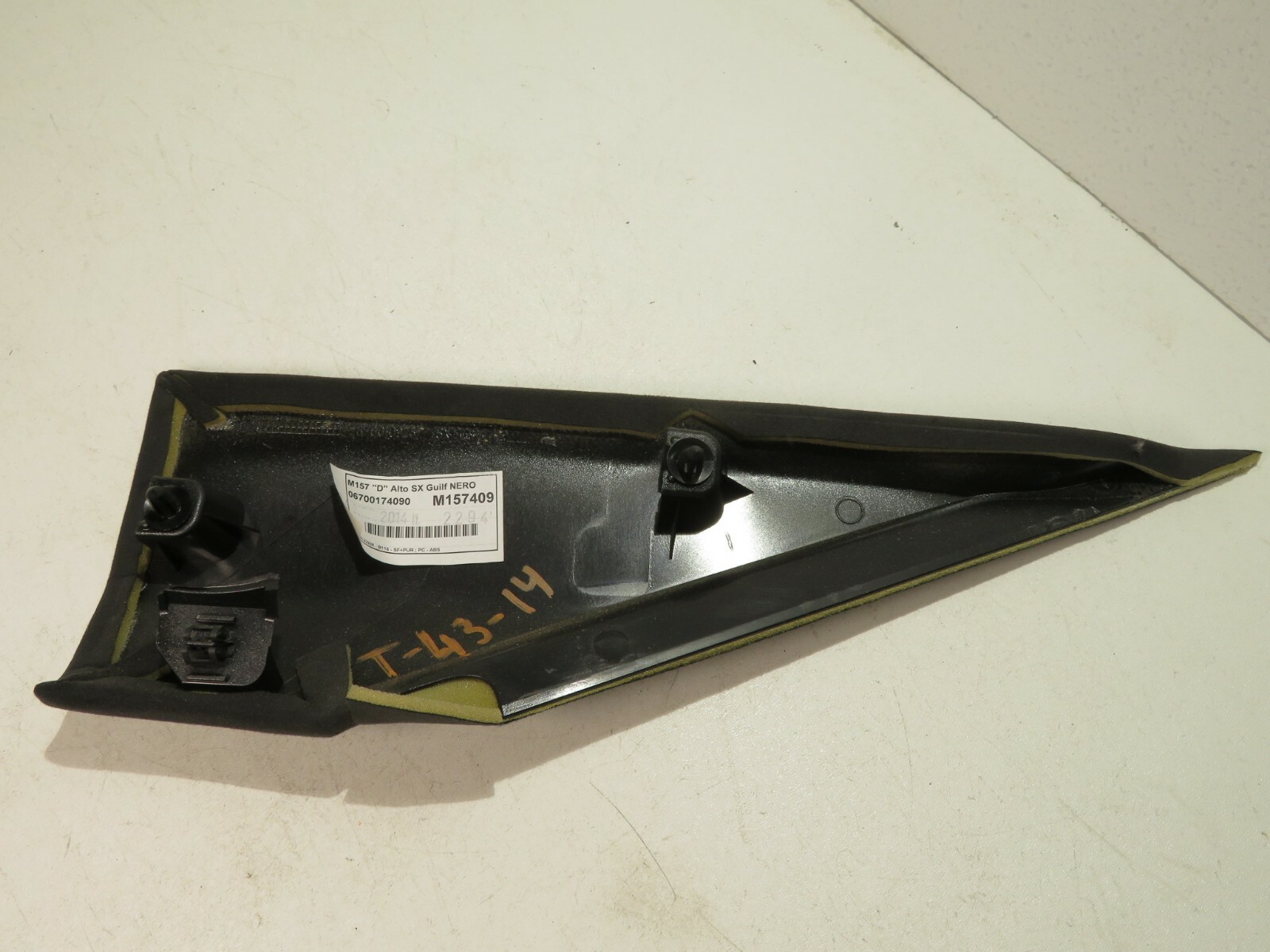 2014-2019 MASERATI GHIBLI SQ4 C PILLAR REAR LEFT TRIM COVER PANEL BLACK OEM
