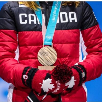 Hudson Bay Olympics team Canada puffer woman, size x small winter