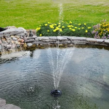 Custom Pro Floating Pond Fountain & Deicer - 650 gph Upgraded Oase  2 in 1 Combo