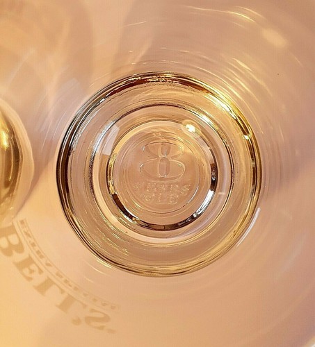 Vintage Pair of Bells Whiskey 200ml Tumbler Glass Embossed Bottom 8 Years Old - Picture 5 of 8