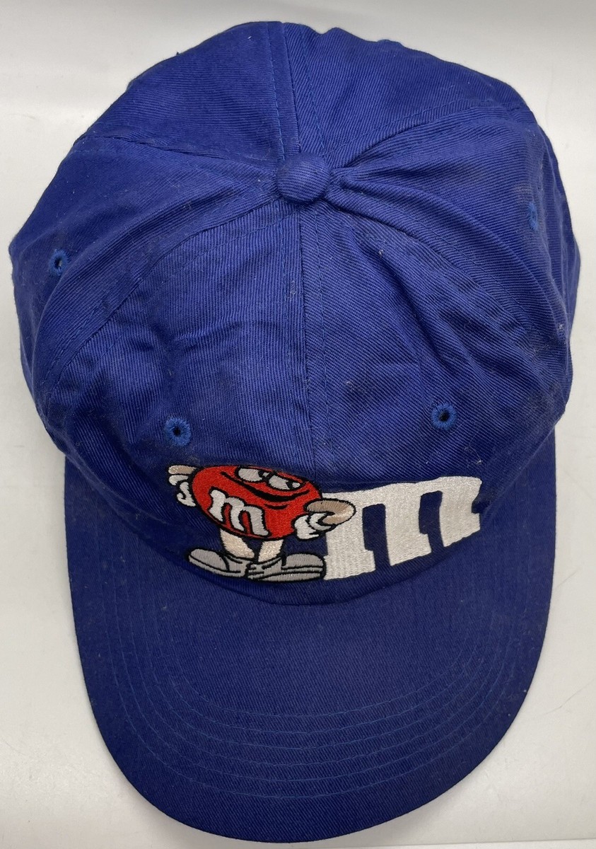 Vintage M&Ms Snapback Hat 90s Cap Rare Blue Original Candy Promo