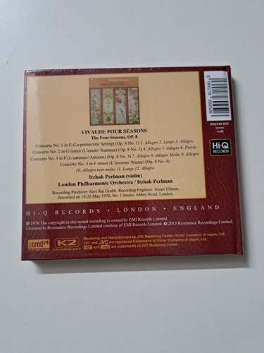 Vivaldi The Four Seasons Itzhak Perlman XRCD Brand New - Picture 2 of 6