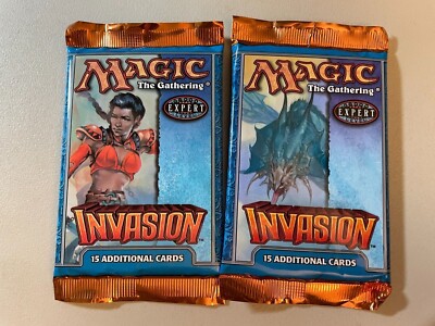invasion booster box mtg 2 Pack / INVASION / Sealed / MTG / Unsearched Booster Packs