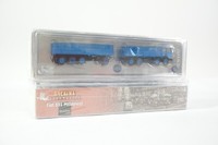 Brekina Fiat 691 Millepiedi Lkw Pritschen HäNgerzug Modell Blau 1:87 H0