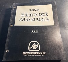 1976 ARCTIC CAT SNOWMOBILE JAG SERVICE MANUAL P/N 0153-089 D01