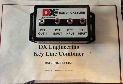 DX Engineering Key Line Combiner - Linear Amplifier Keying Module up to 3 radios
