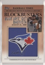 2012 Topps Update Blockbusters Hat Logo Patch Jose Bautista #BP-30 Patch 0t2
