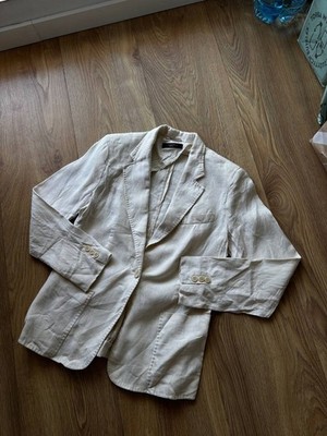Max Mara linen women blazer beige