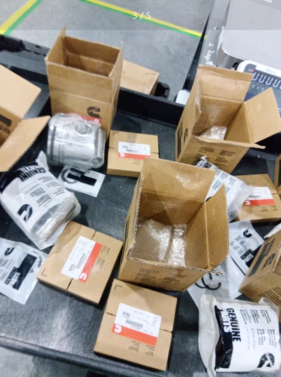 Piston Set w/ Pins&Rings for Cummins 6.7 QSB Industrial Performance STD Size 6 Foto 3 de 4