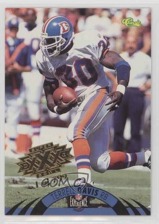 1996 Classic NFL Experience Super Bowl XXX /799 Terrell Davis #104 HOF 0c6