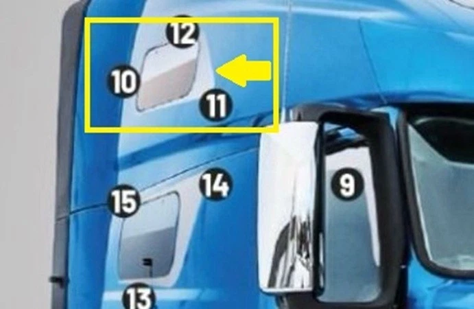 2018+ Volvo VNL 760 SS пара верхних спальных окон отделка СТИЛЬ БУМЕРАНГ пара комплект - Изображение 2 из 3