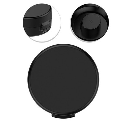 Minimalistisches schwarzes Ladecase für Oura Ring Gen3 ABS Aufbewahrung Trageta
