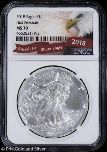 2018 $1 American Silver Eagle NGC MS 70 | First Releases