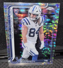Tyler Warren Pulsar Refractor RC - 2025 Topps Chrome #346 Colts