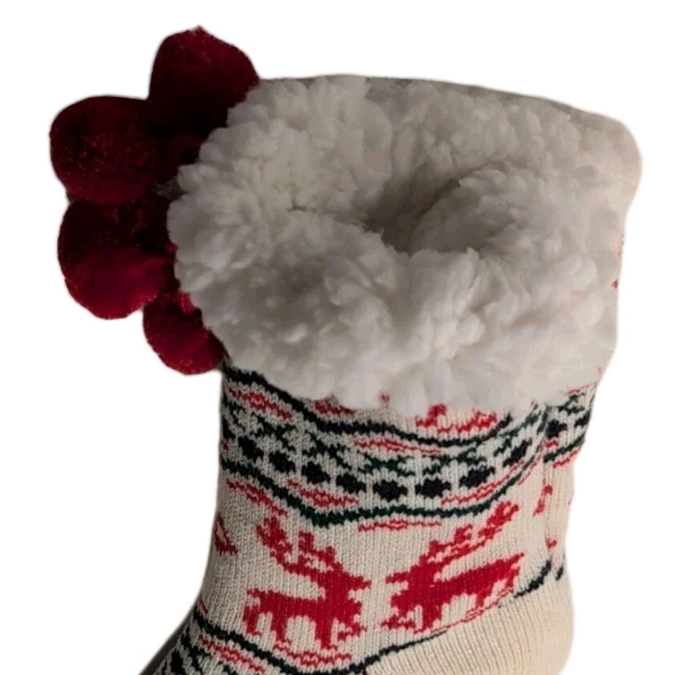 Calcetines de cabina MUK LUKS cálidos acogedores forrados pinzas antideslizantes para mujer L/XL (8-10) vacaciones Foto 2 de 4