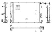 1X NRF 550038 KüHler MotorküHlung FüR Renault Nissan Dacia