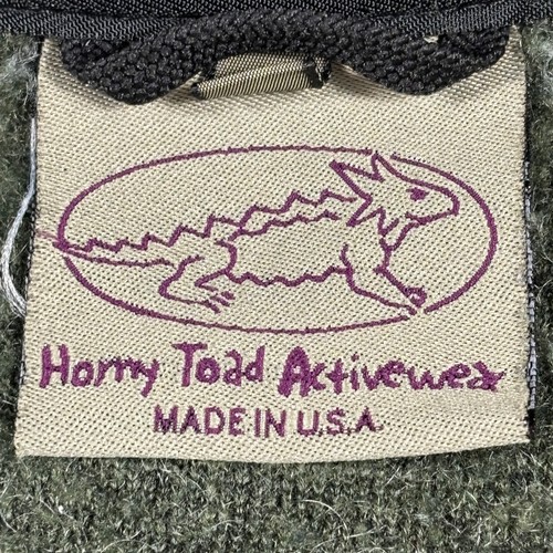 Vintage Horny Toad Cardigan Womens M Mohair Tweed Fleece Green Made in USA Zip , $25 - Photo 3