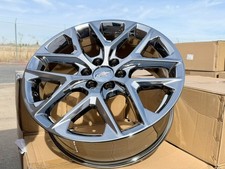 4 New 100 Genuine Gm Snowflake Wheels Tahoe Silverado 22 Chrome 22x9 5668 4 New 100 Genuine Gm Snowflake Wheels Tahoe Silverado 22 Chrome 22x9 5668