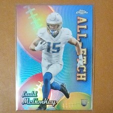 Topps 2024 Chrome Ladd McConkey All-Etch Rookie Refractor #CAE-LM Chargers NFL