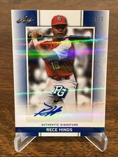 2018 Leaf All-American Classic #DI-RH1 Rece Hinds Autograph 1/1 ONE OF ONE