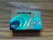 Fuji Pro VHS-C TC-30 Camcorder Tape - NEW SEALED