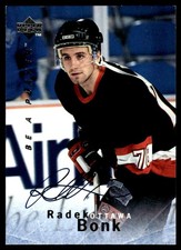 1995-96 Upper Deck Be a Player Autographs Radek Bonk Auto Ottawa Senators #S31