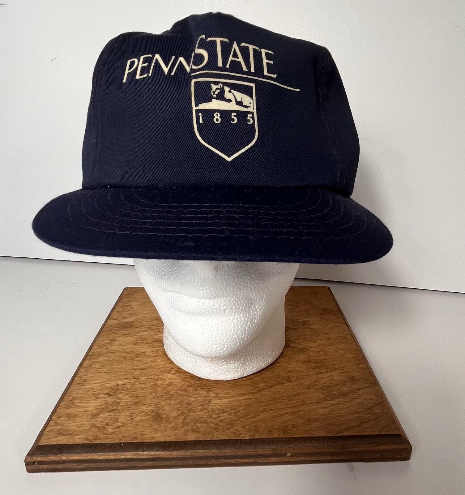 Penn State Nittany Lions Vintage Adjustable Hat Made In USA Navy Blue OSFA