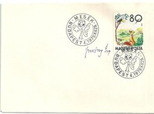 0083 Hungary SPM Fairy Tales Childhood Animal Fox Raven Unaddressed RARE