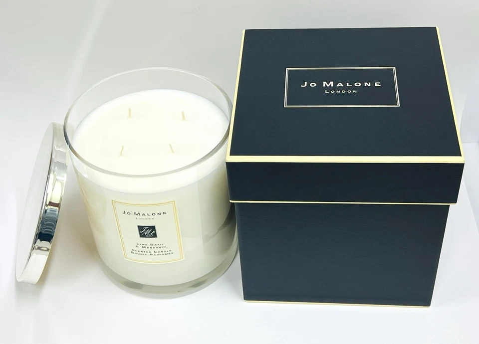 JUMBLE SIZE JO MALONE LIME BASIL & MANDARIN SCENTED CANDLE 5IN HEIGHT 2100g NIB - Image 3 of 4