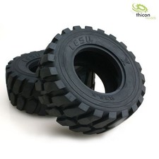 Radlader Reifen mit Edelstahl-Felgen Paar LESU / thicon-models