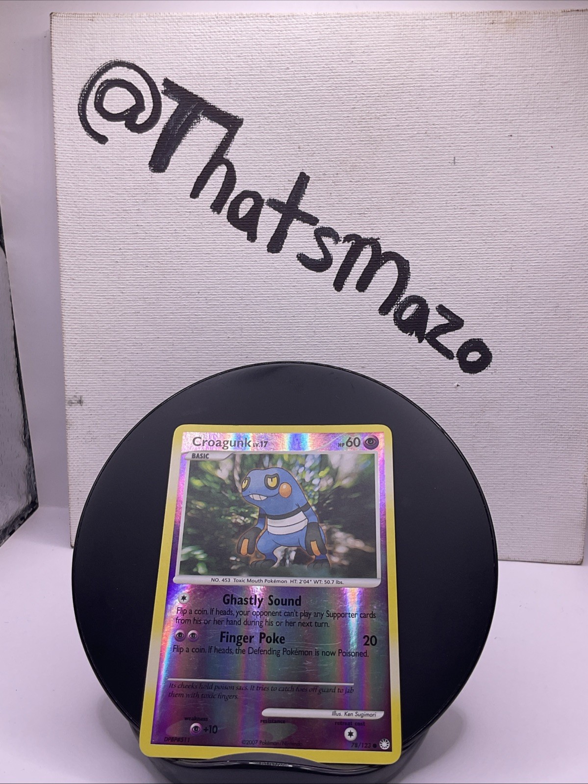 Croagunk 78/123 Mysterious Treasures Reverse Holo
