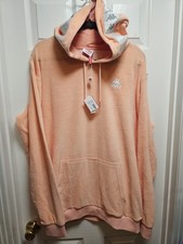 Kappa 222 Banda Loredo Terry Cloth Hoodie XXL Peach Orange NWT Sweatshirt Men
