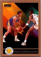 1990 Sarunas Marciulionis Rookie SkyBox Basketball #97 Golden State Warriors