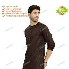 Mens Kurta Clothing Fashion Shirt Mens Short Kurta Cotton India Dress Kurta