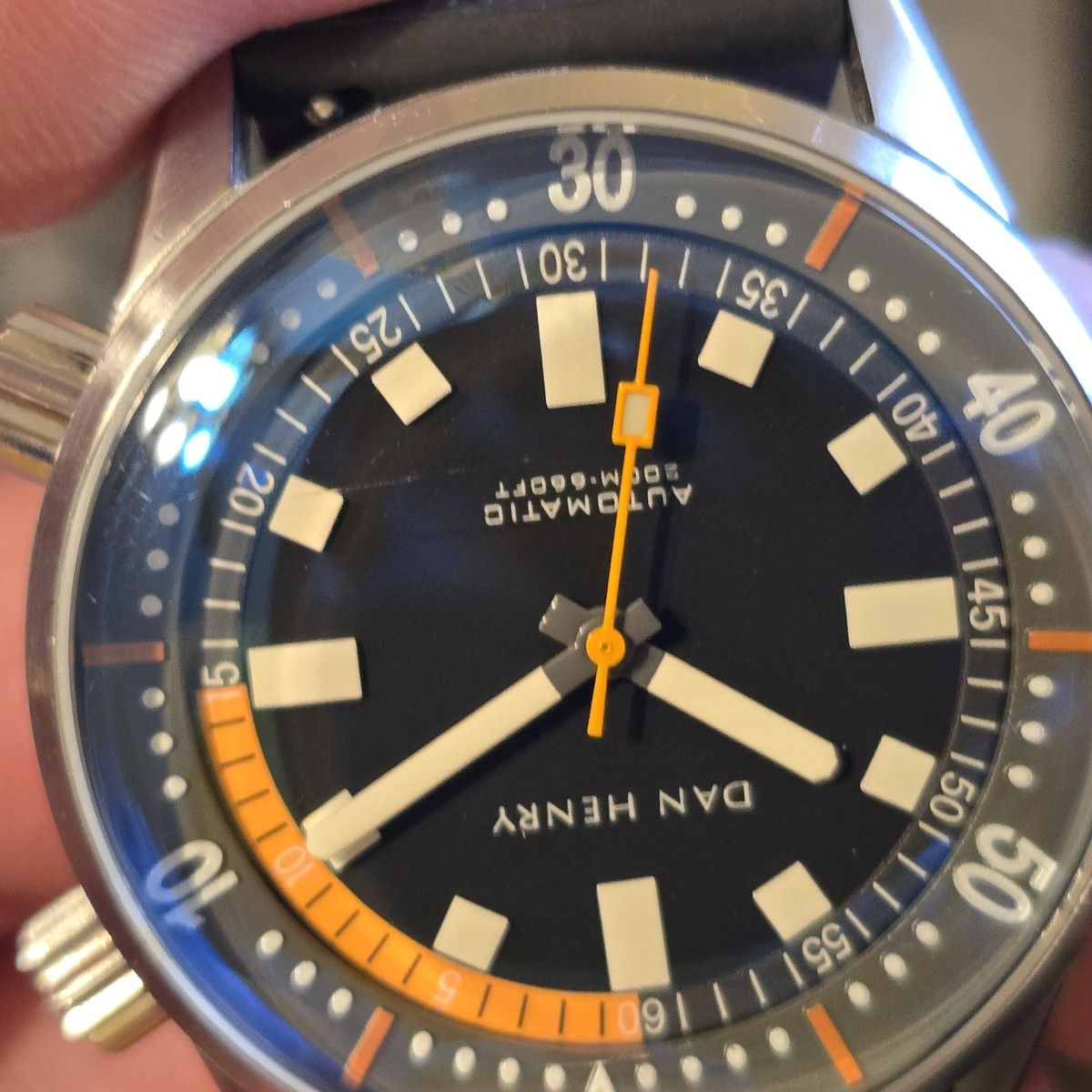 Dan Henry 1970 Compressor Men's Automatic Watch Black 40mm | eBay