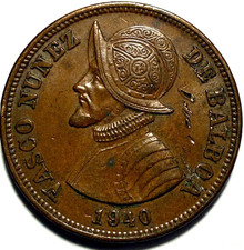 PANAMA - (1 1/4) Uno y Cuarto Centesimos - 1940 - Km-15 - FREE USA S&H!