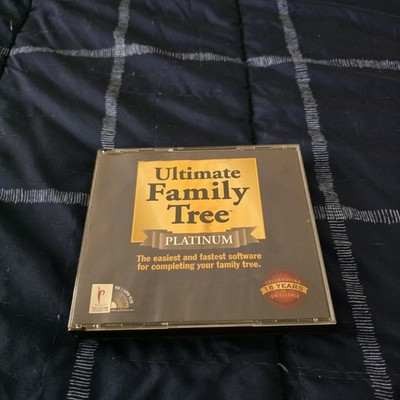 1998 Ultimate Family Tree PLATINUM Software PC - Genealogy - 4 CD ROM set