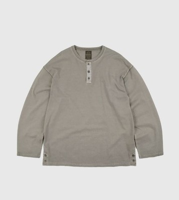 [NEW] 2026 Frizmworks S/S PIGMENT DYEING HENLEY NECK TEE_WARM GRAY / S-XL / Men