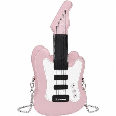 QZUnique Guitar/Violin/Piano Shoulder Bag Creative PU Leather Handbag Zipper ...