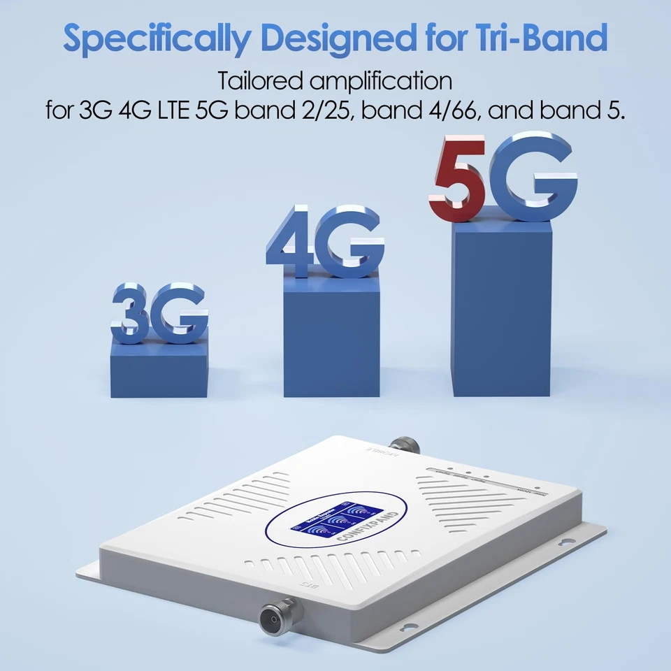 Cell Phone Booster for Home 3G 4G LTE 5G 2/4/5/25/66 Cell Phone Signal Booster - Image 4 of 4