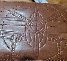 Men  s Fossil Wallet Leather ALEX BF FL ID Cognac ML 3968222 AVIATORS Free Ship 