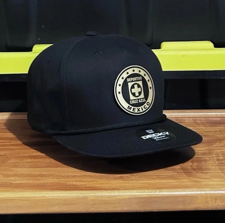 Cruz Azul Deportivo Mexico SnapBack Trucker Hat Black Color