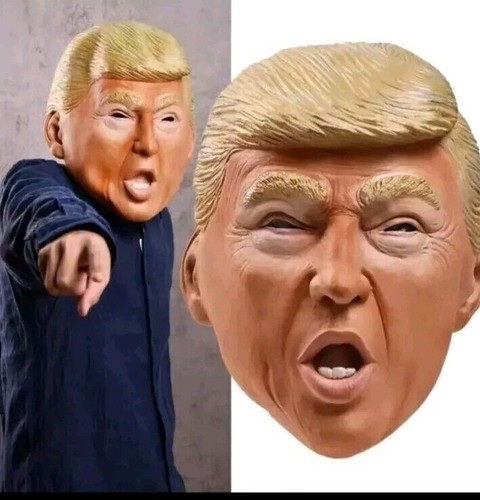 Kostüm Donald Trump Maske Kostüm Cosplay Party Promi Halloween Präsident - Bild 3 von 7