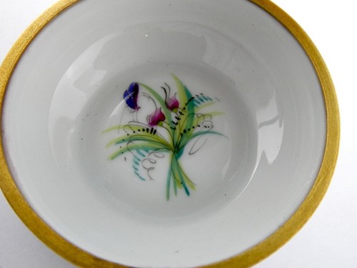 Limoges Frankreich Peint Main handbemalter Vogel im Käfig Spieluhr Schmuckschatulle Romantik - Bild 11 von 18